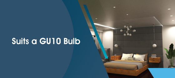 Fire-rated Polished Brass LED Downlight - Suits a GU10 Bulb
