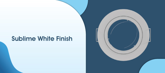 Fixed Die-Cast White Downlight - Sublime White Finish