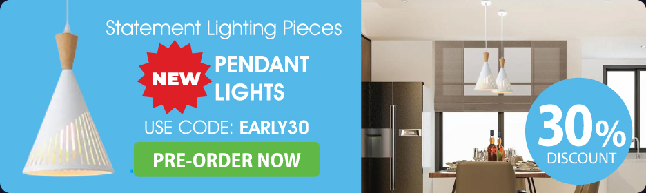 30% off all new pendant lights - statement lighting pieces