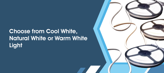 Neon Flex Strip Light - Choose from Cool White, Natural White or Warm White Light