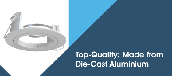 Pack of 25 White LED Downlight - Top-Quality; Made from Die-Cast Aluminium