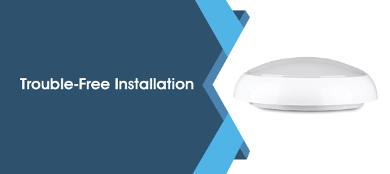 Pack of 3 Standard 18w LED Bulkhead - Trouble-Free Installation