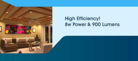 Pack of 50 Chrome CCT Downlight - High Efficiency! 8w Power & 900 Lumens