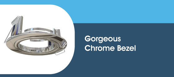 Pack of 50 Die-Cast Chrome Downlights - Gorgeous Chrome Bezel