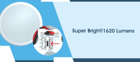Pack of 5 Standard 18w LED Bulkhead - Super Bright! 1620 Lumens
