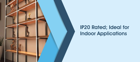 Surface Mounted LED Profile (All Strips) - IP20 Rated; Ideal for Indoor Applications