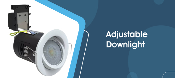 Tilt Fire-rated White LED Downlight - Adjustable Downlight