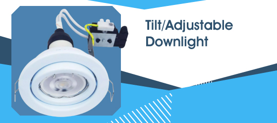 Tilt White LED Downlight - TiltAdjustable Downlight