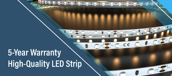 Warm white LED strip - 5-Year Warranty - High-Quality LED Strip