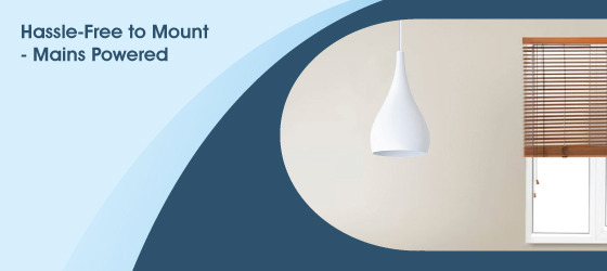 White Teardrop LED Pendant Light - Hassle-Free to Mount - Mains Powered