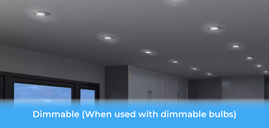 recessed downlight - dimmable
